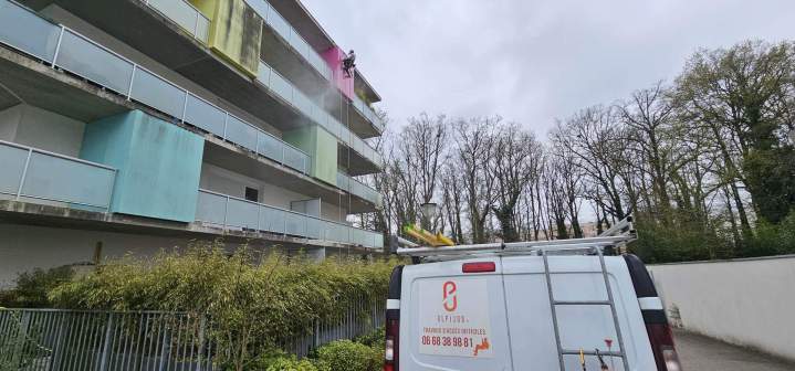 Travaux de nettoyage de façades en hauteur Nantes
