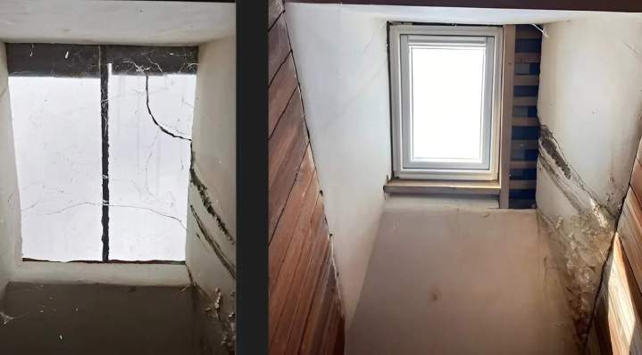 Remplacement d'une trappe d'accès par un velux Nantes